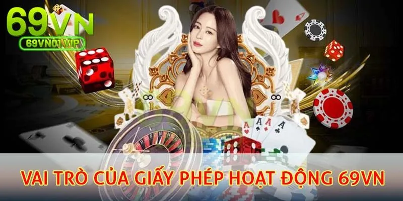 Giấy phép hoạt động 69VN có vai trò hết sức quan trọng với nhà cái